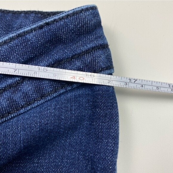 Lee Jeans Womens W33 Blue Embroidered Pockets Slender Secret Wide Leg Ladies - Picture 7 of 9